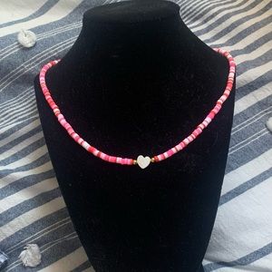 Pink necklace 💓🤍